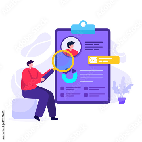 
Classified ads in flat illustration design 

