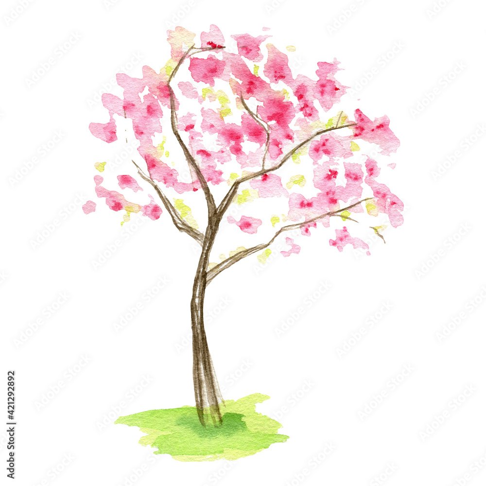 Cherry blossom tree art hi-res stock photography and images - Alamy