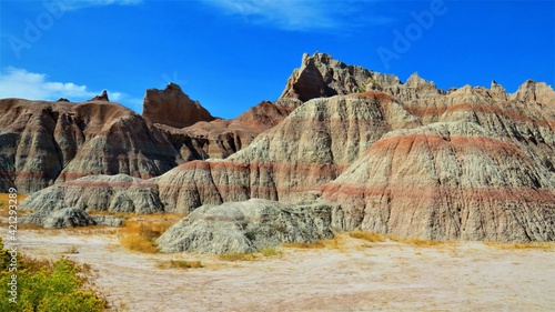 Colors of Sunset in the Badlands of South Dakota