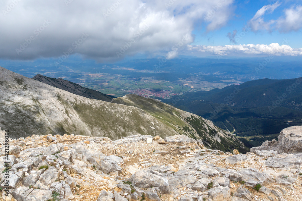 Landscape from Vihren Peak, Pirin Mountain, Bulgaria Landscape from Vihren Peak, Pirin Mountain, Bulgaria
