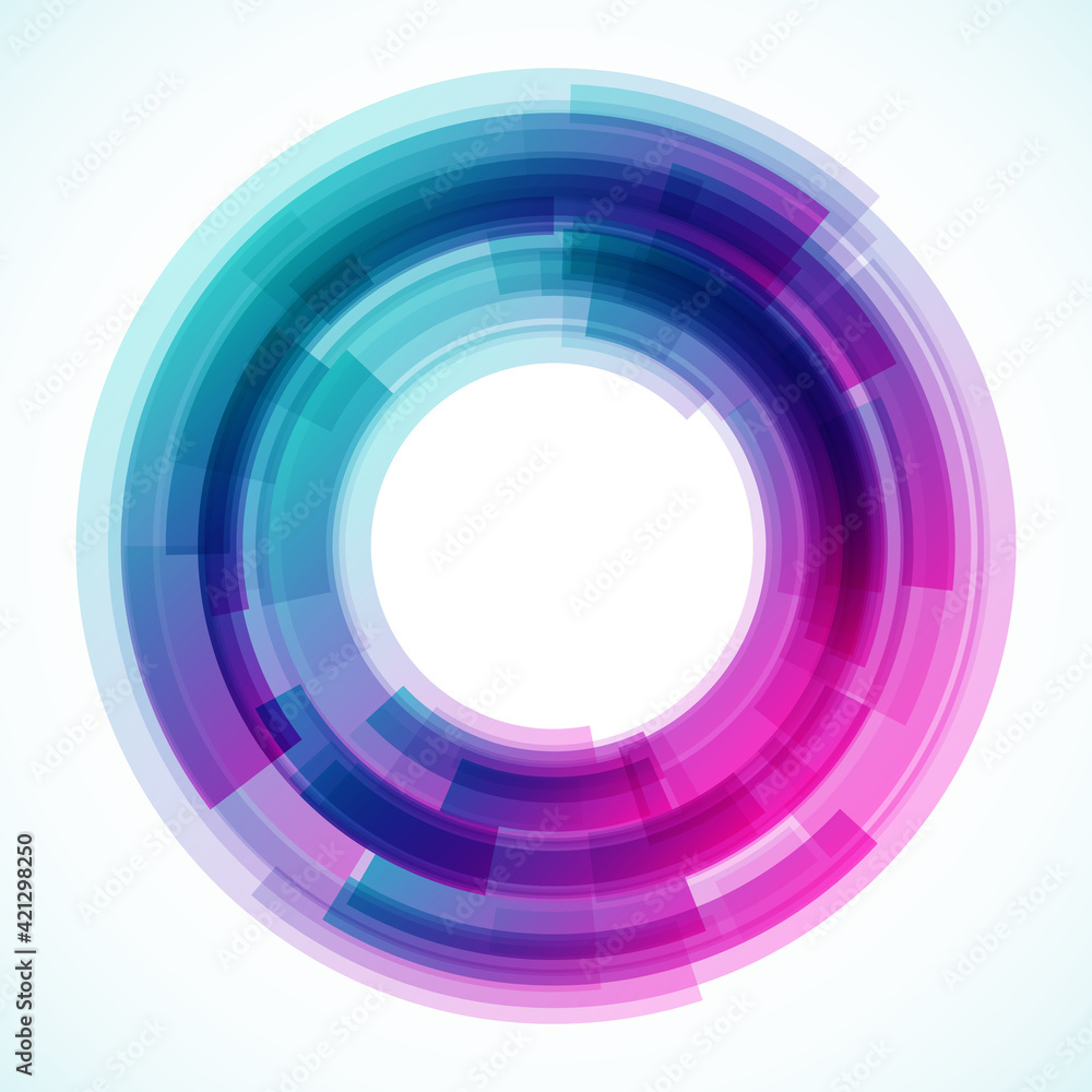 Geometric frame from circles, vector abstract background, wallpaper Geometric frame from circles, vector abstract background, wallpaper