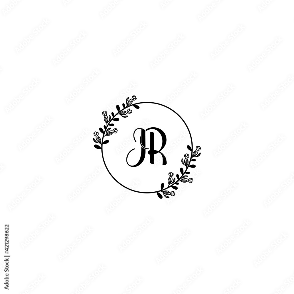 IR initial letters Wedding monogram logos, hand drawn modern minimalistic and frame floral templates IR initial letters Wedding monogram logos, hand drawn modern minimalistic and frame floral templates