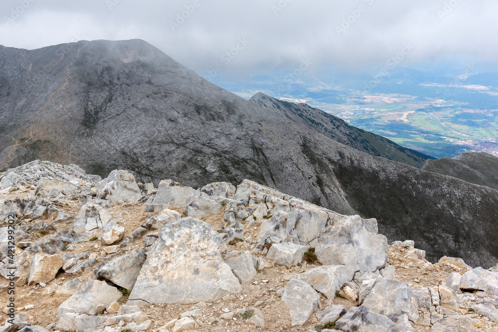 Landscape from Vihren Peak, Pirin Mountain, Bulgaria Landscape from Vihren Peak, Pirin Mountain, Bulgaria