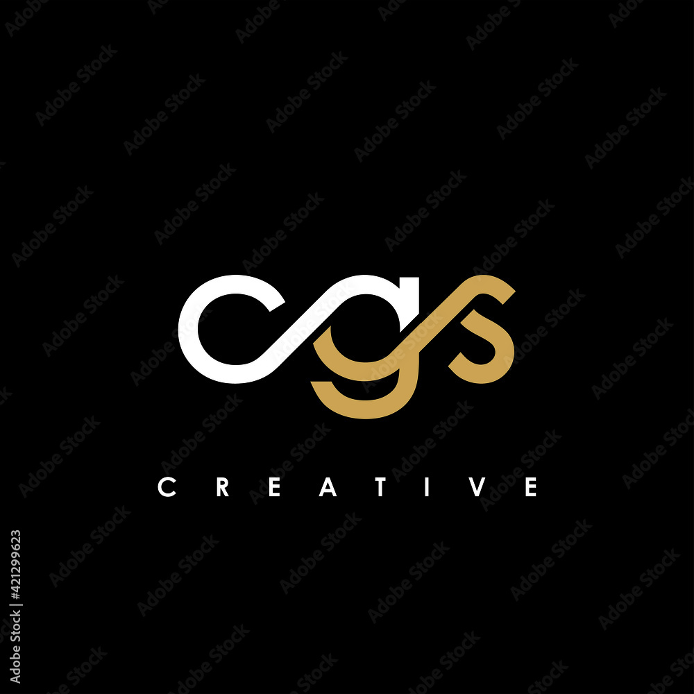 Fototapeta premium CGS Letter Initial Logo Design Template Vector Illustration
