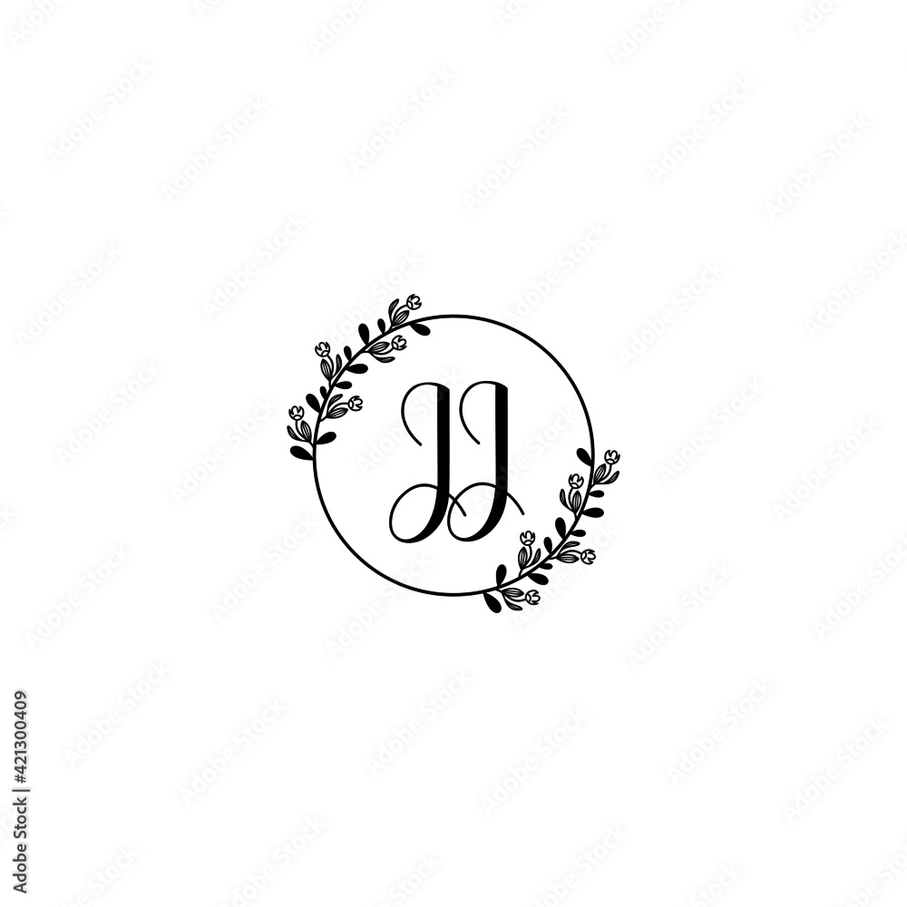 JJ initial letters Wedding monogram logos, hand drawn modern minimalistic and frame floral templates JJ initial letters Wedding monogram logos, hand drawn modern minimalistic and frame floral templates