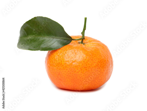mandarin or tangerine isolated on a white background