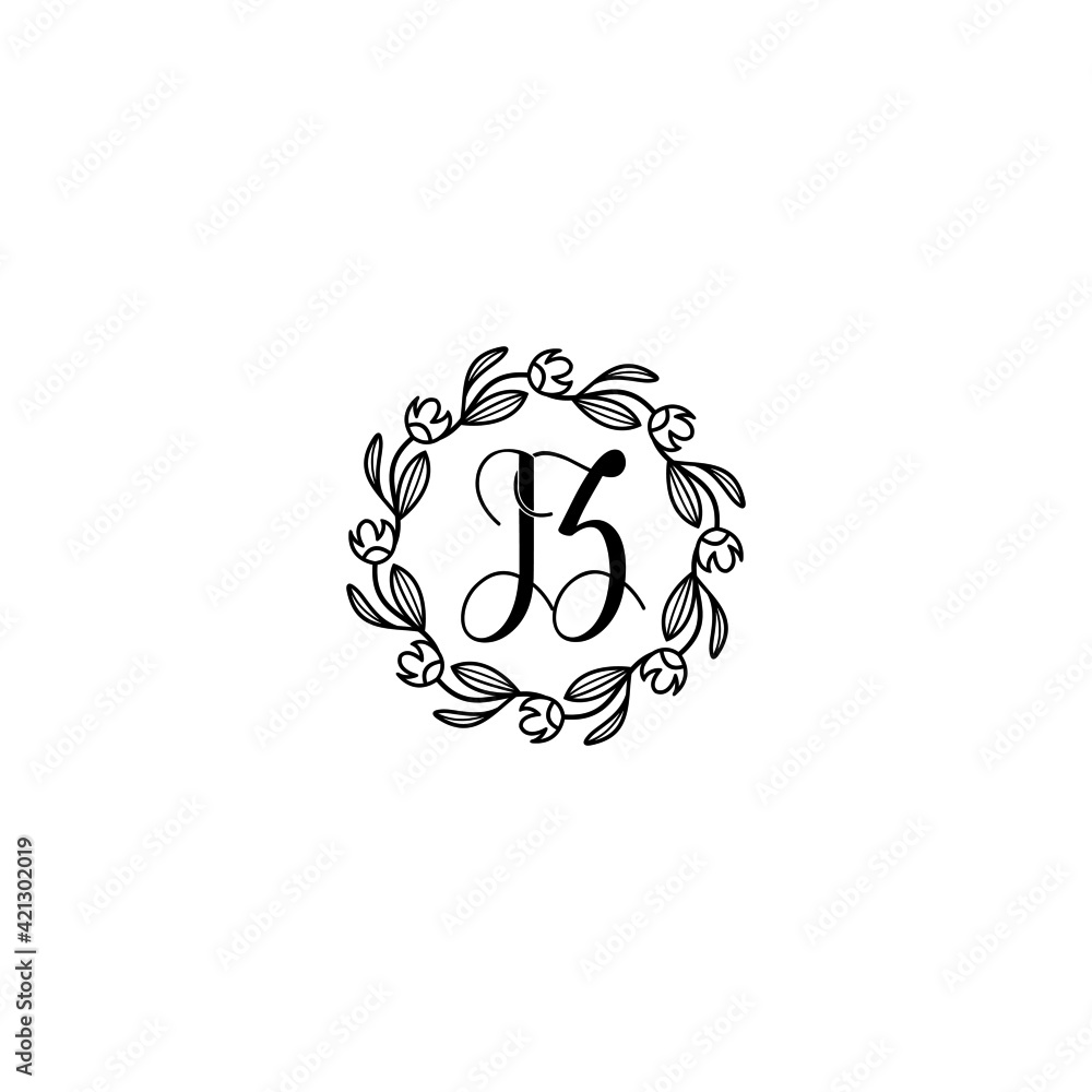 JZ initial letters Wedding monogram logos, hand drawn modern minimalistic and frame floral templates JZ initial letters Wedding monogram logos, hand drawn modern minimalistic and frame floral templates