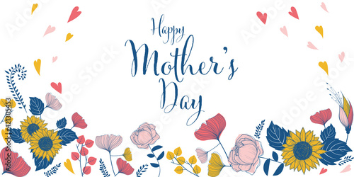 Love floral illustration
