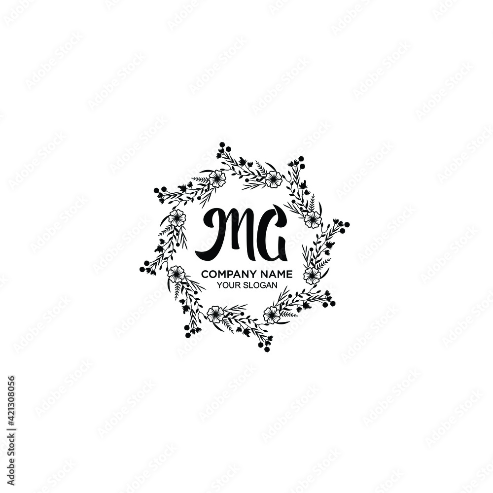 MG initial letters Wedding monogram logos, hand drawn modern minimalistic and frame floral templates MG initial letters Wedding monogram logos, hand drawn modern minimalistic and frame floral templates