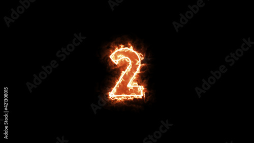 number 2 letter burning or flammable