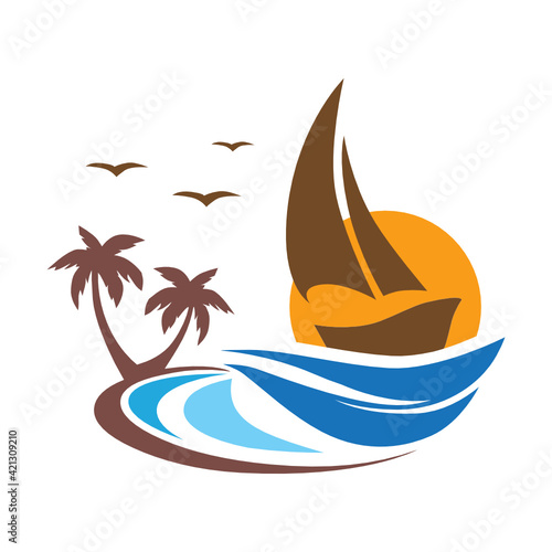 sailing boat on the sea