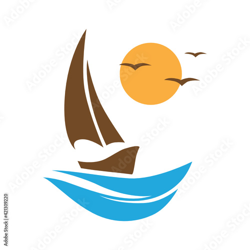 sailing boat on the sea