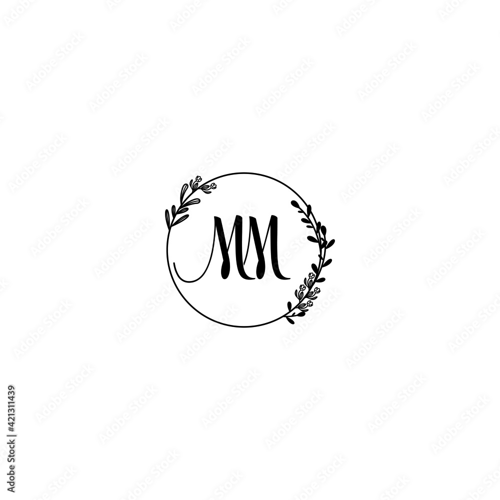 NM initial letters Wedding monogram logos, hand drawn modern minimalistic and frame floral templates NM initial letters Wedding monogram logos, hand drawn modern minimalistic and frame floral templates