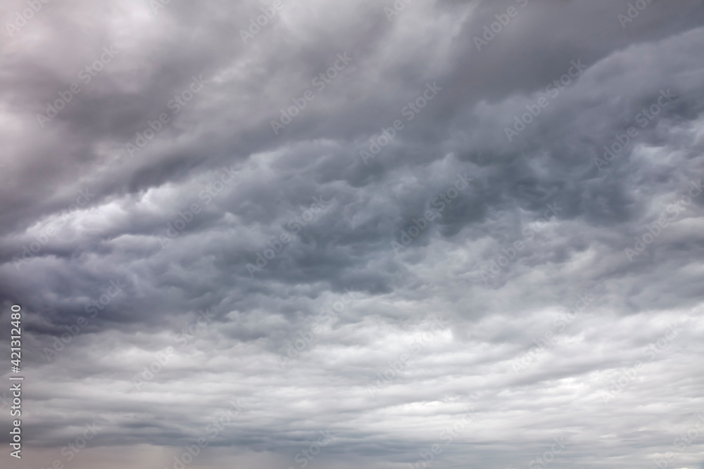 USA, Washington, Seabeck. Billowing storm clouds.