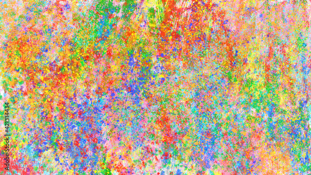 カラフルなペイント抽象画 カラフルなペイント抽象画