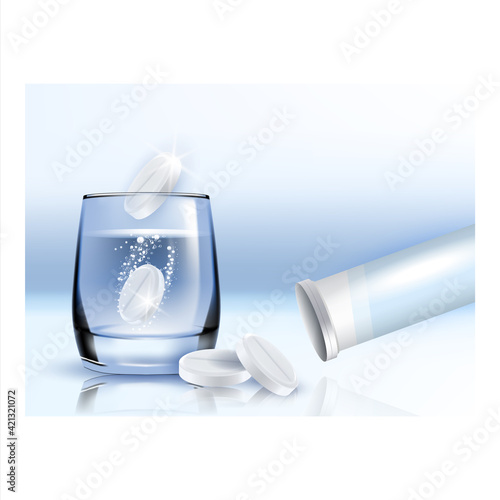 Pills Super Strong Painkiller Promo Banner Vector
