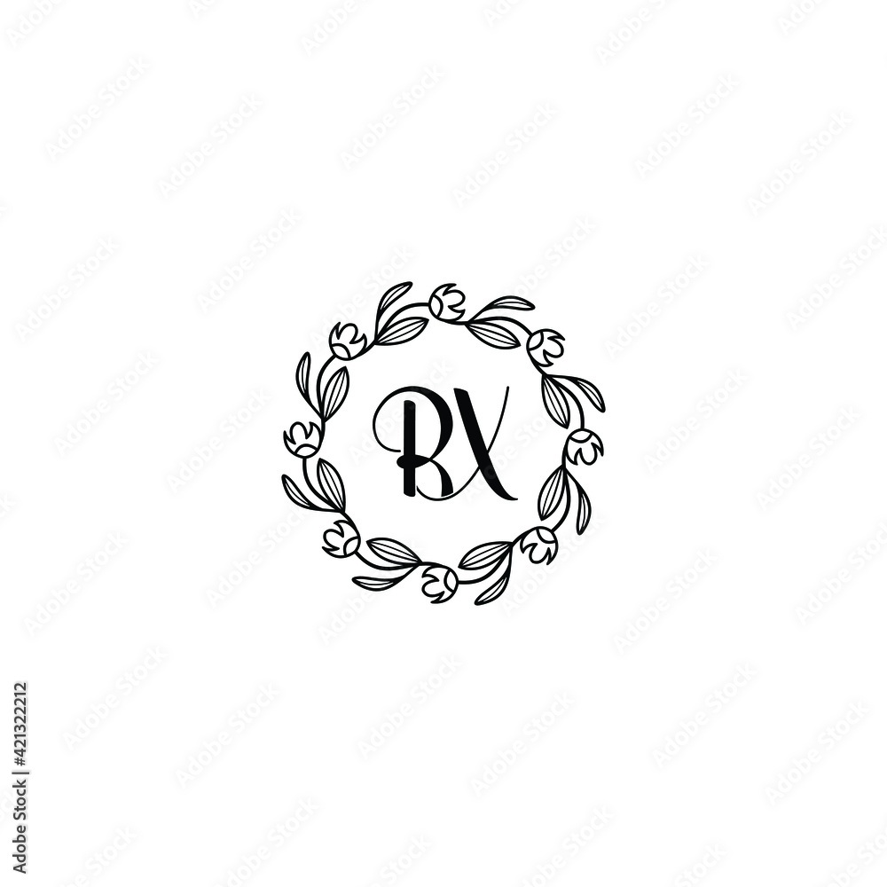 RX initial letters Wedding monogram logos, hand drawn modern minimalistic and frame floral templates RX initial letters Wedding monogram logos, hand drawn modern minimalistic and frame floral templates