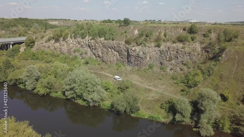 Canyon on river Sluch near Novograd Volynsky, Ukraine photo