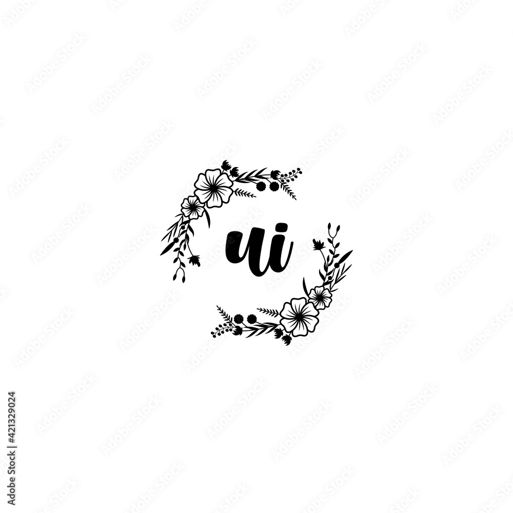 UI initial letters Wedding monogram logos, hand drawn modern minimalistic and frame floral templates UI initial letters Wedding monogram logos, hand drawn modern minimalistic and frame floral templates