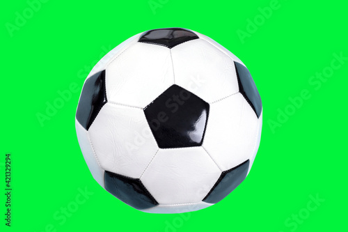 football  ball over green background