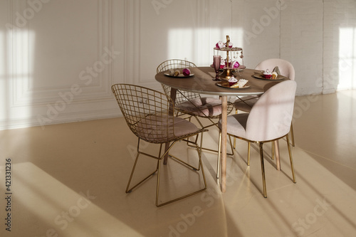 dining room interior with table