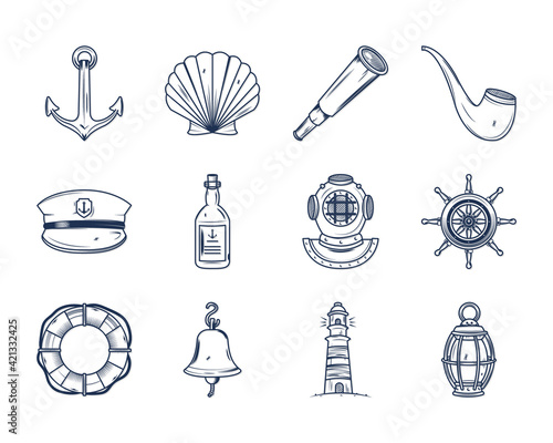 nautical illustration design