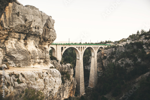 Aerial view of Varda railway bridge - Adana, Turkey