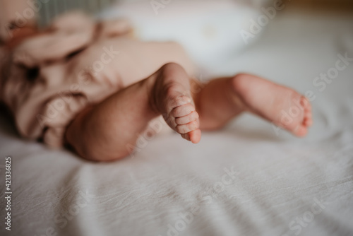 baby girl feet family newborn 