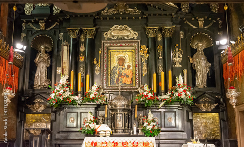 Częstochowa, Poland, Jasna Góra Monastery: the chapel and the Miraculous Image of the Black Madonna Częstochowska (Our Lady of Częstochowa)