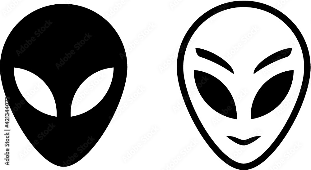 Vector illustration of the aliens Vector illustration of the aliens
