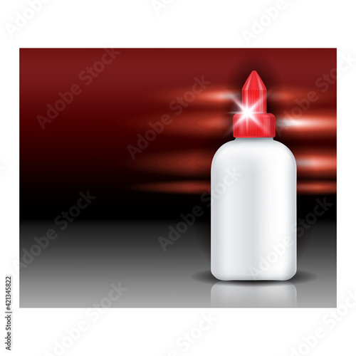 Super Glue New Formula Advertising Banner Vector