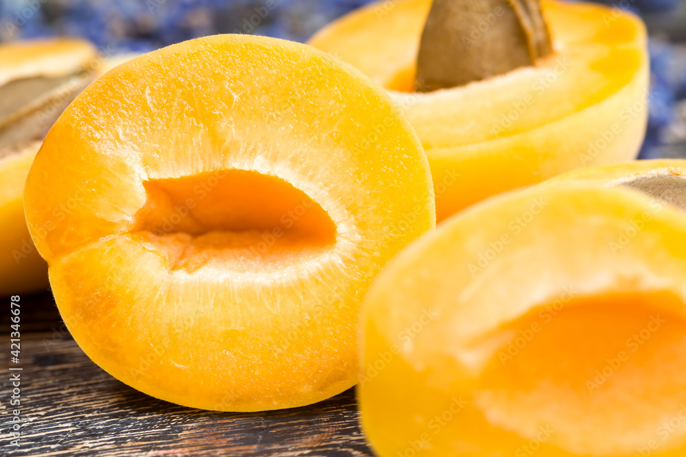natural sliced orange peaches or apricots