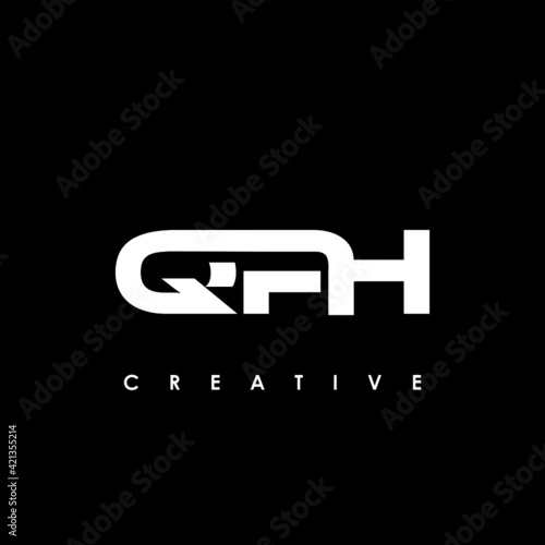 QPH Letter Initial Logo Design Template Vector Illustration 