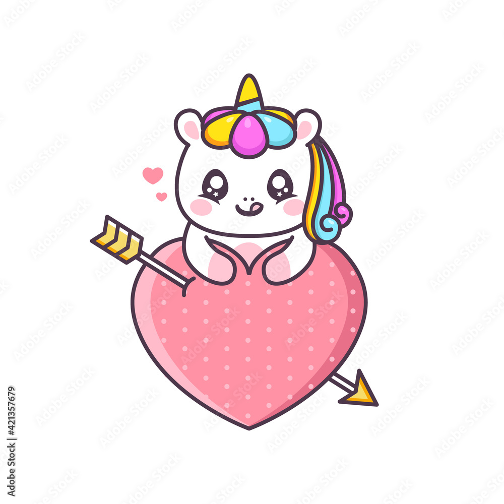 cute unicorn with planet heart cute unicorn with planet heart