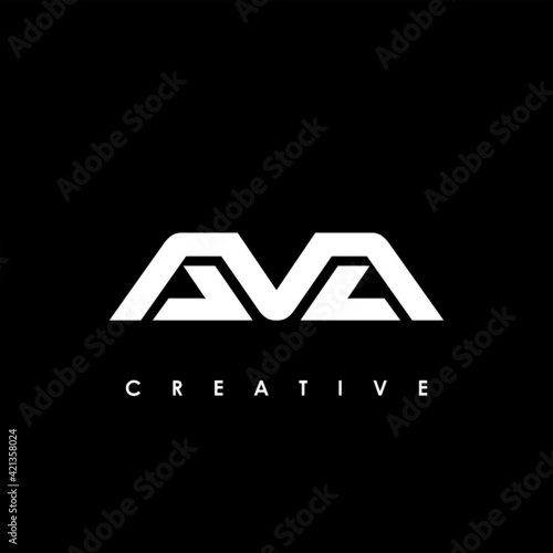 AVA Letter Initial Logo Design Template Vector Illustration photo