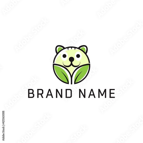 organic pet food logo design