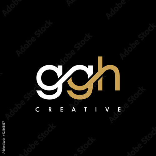 GGH Letter Initial Logo Design Template Vector Illustration photo