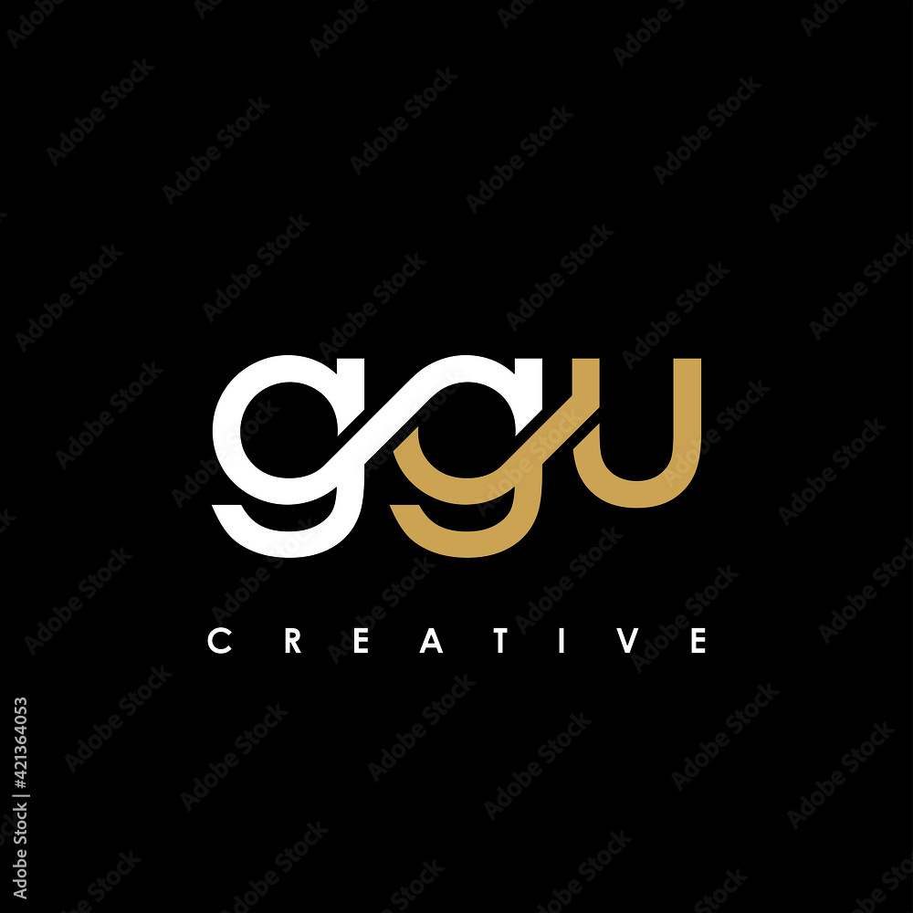 GGU Letter Initial Logo Design Template Vector Illustration GGU Letter Initial Logo Design Template Vector Illustration