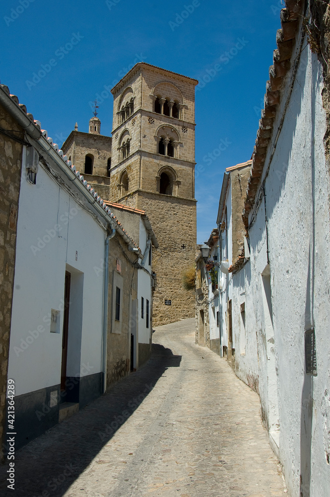 Urban view of Trujillo, World Heritage Site in southwestern Spain