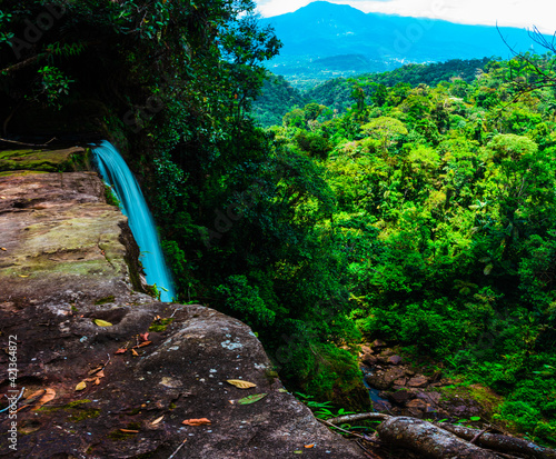 Fin del Mundo waterfalls at amazonian forest photo