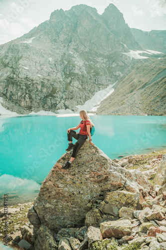 Travel across the Caucasus. Mountain landscape