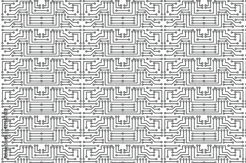 Abstract Electronic Circuit Pattern