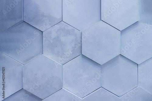 wall background. background texture. wall with textured hexagons. diamonds on the wall. purple wall