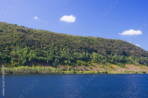 The Volga and the Zhiguli Mountains  the Samara bend   Samara region.