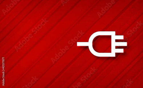 Connect icon dreamy abstract red background diagonal stripe line illustration design