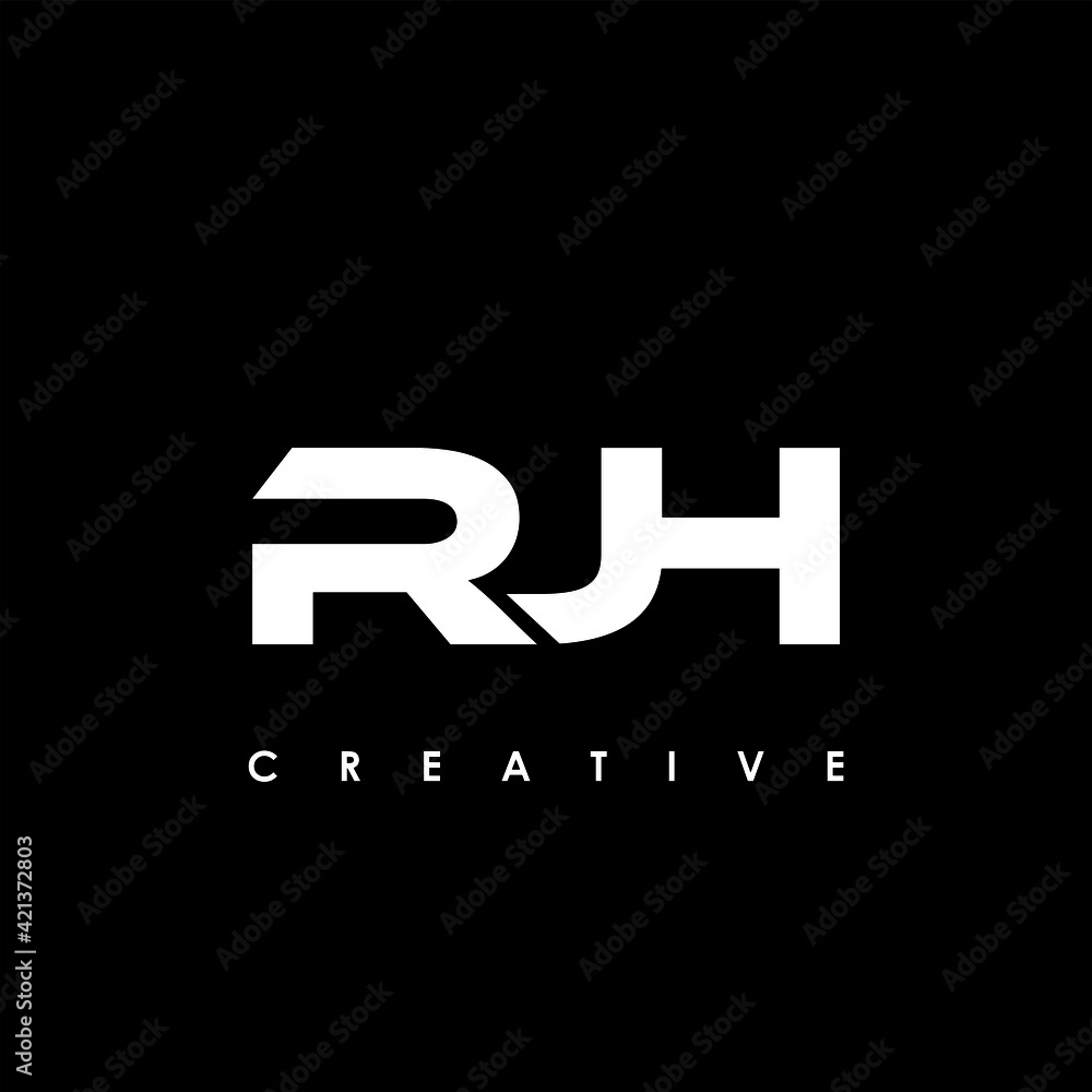 RJH Letter Initial Logo Design Template Vector Illustration RJH Letter Initial Logo Design Template Vector Illustration
