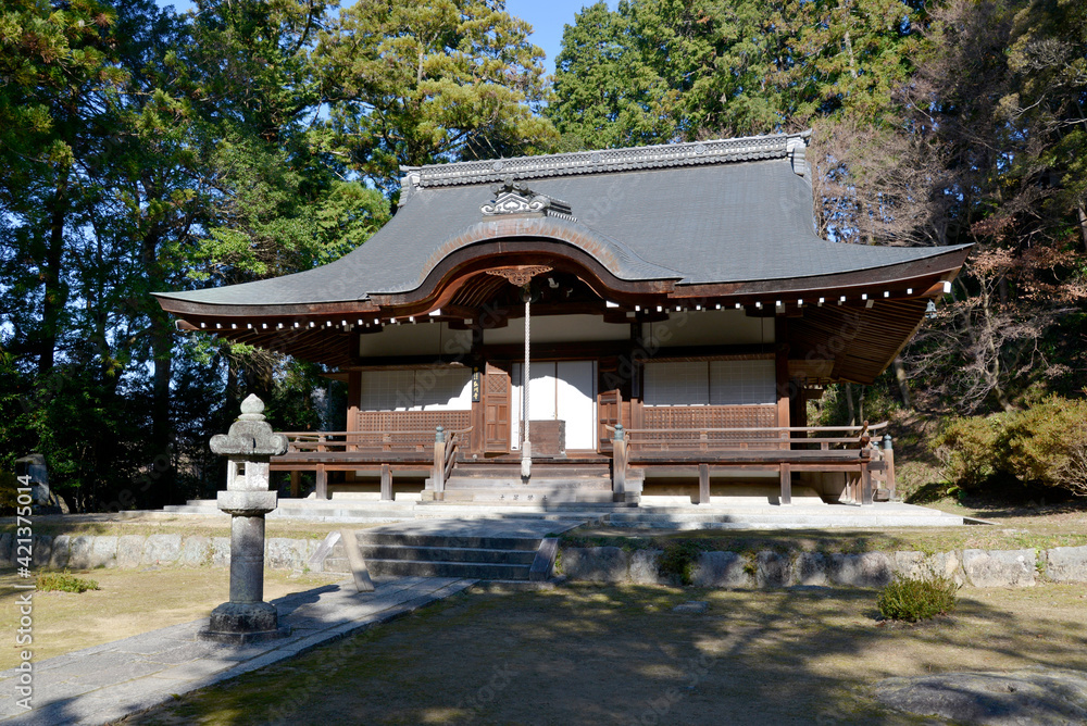 Fototapeta premium 弘川寺 本堂 大阪府南河内郡