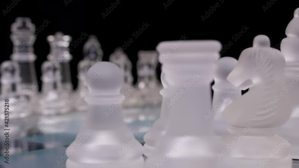glass chess board game 4k glass chess board game 4k