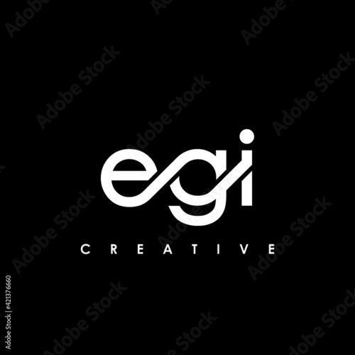 EGI Letter Initial Logo Design Template Vector Illustration