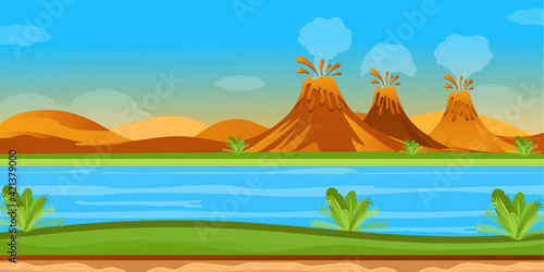  A night background flat illustration  premium download  